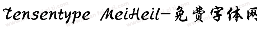 Tensentype MeiHeil字体转换